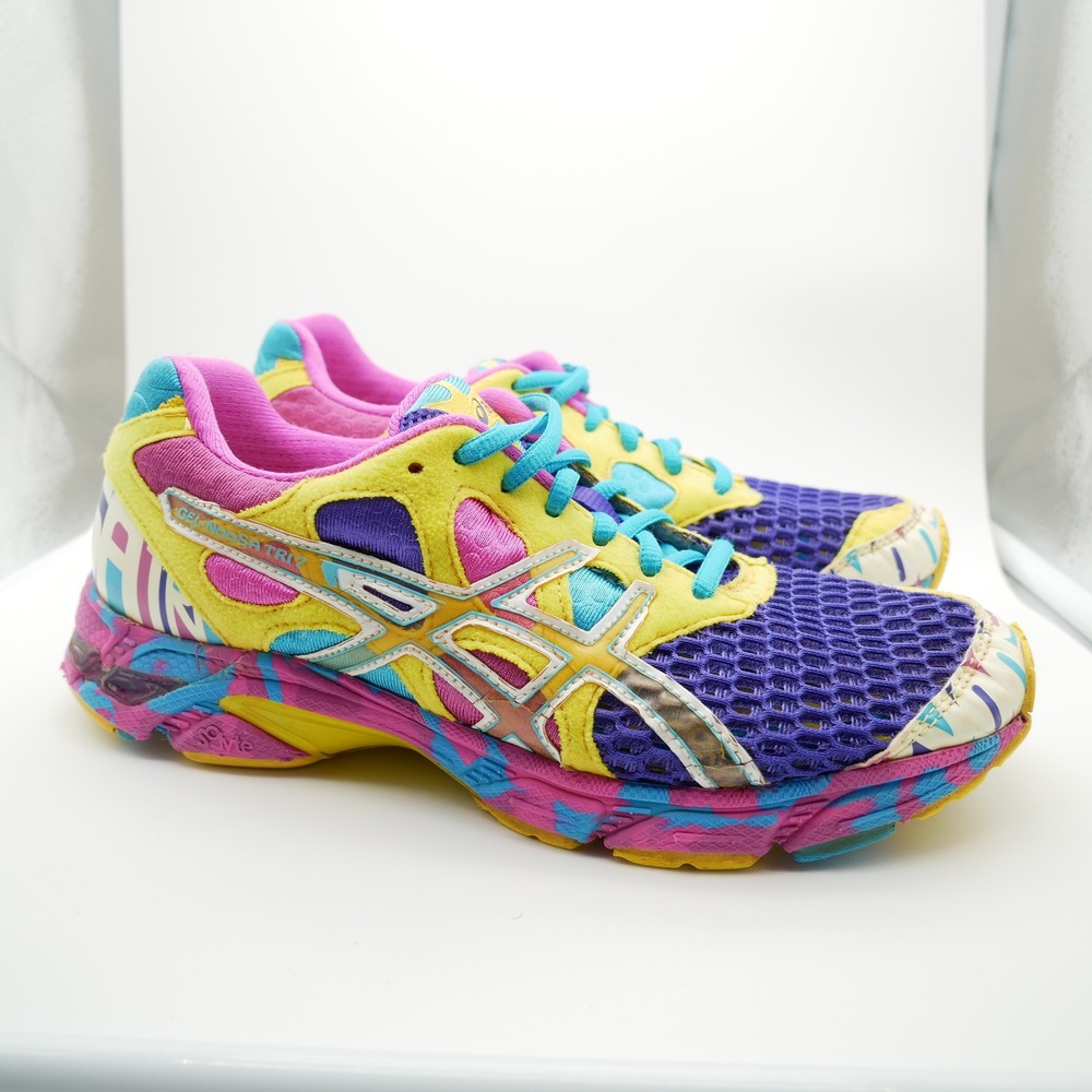 Asics Gel-Noosa Tri 7 Womens Running Shoes Multicolor Glow In The Dark T264N 7.5